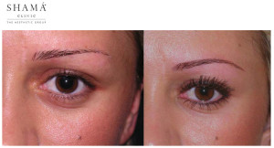 Shamá 3D Permanent Eyebrow, Före & efter bild.